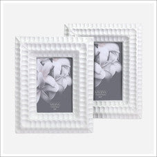 Withe Ros Frame in large size, crafted from resin