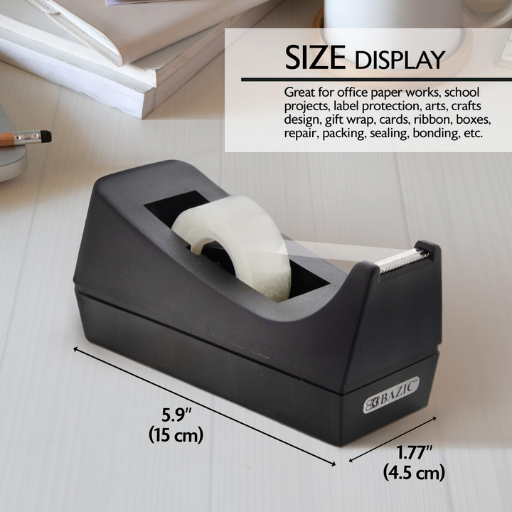 Bazic 1" Core Desktop Tape Dispenser