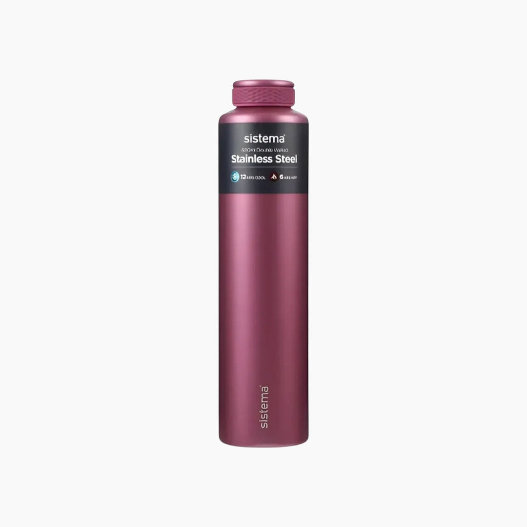 Sistema | Chic Stainless Steel Bottle - 600 Ml