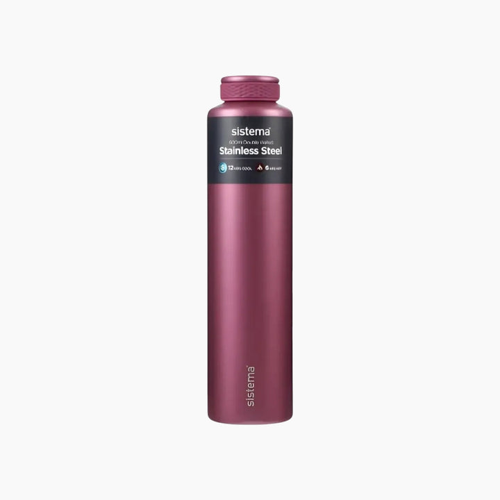 Sistema | Chic Stainless Steel Bottle - 600 Ml