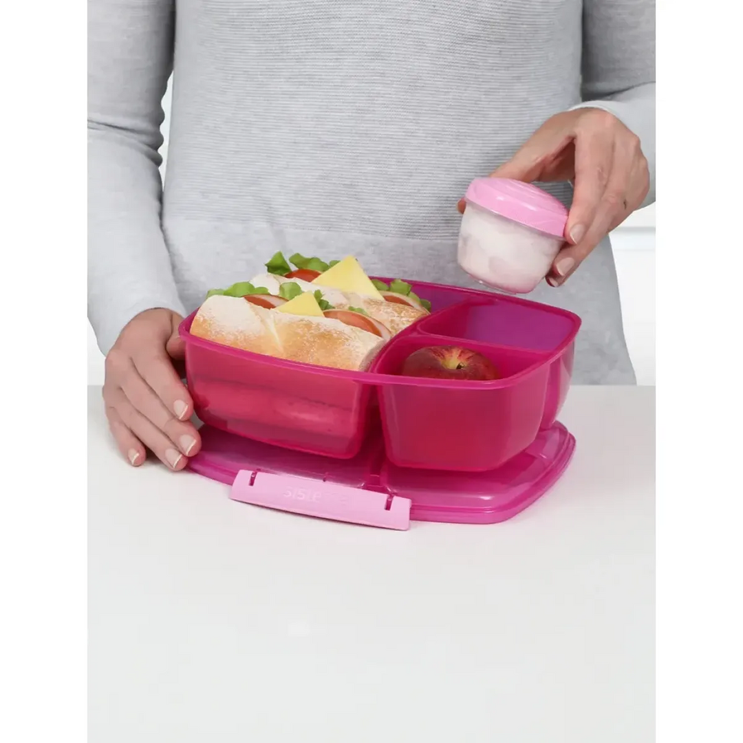 Sistema | Triple Split Lunch With Yogurt Pot - 2 L