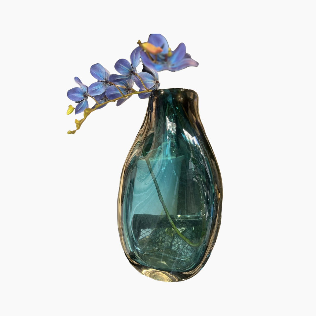 Glass vase for home decor