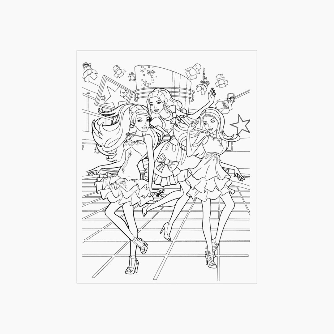 Alligator Barbie And Friends Colouring Book