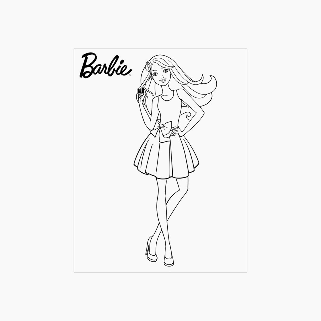 Alligator Barbie And Friends Colouring Book