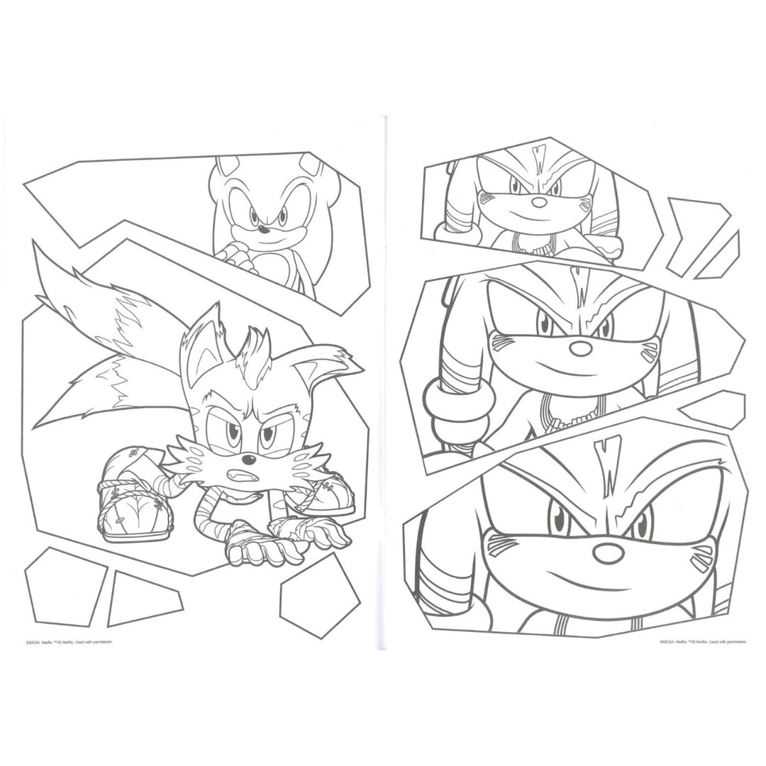 Alligator Sonic Prime Colouring Book