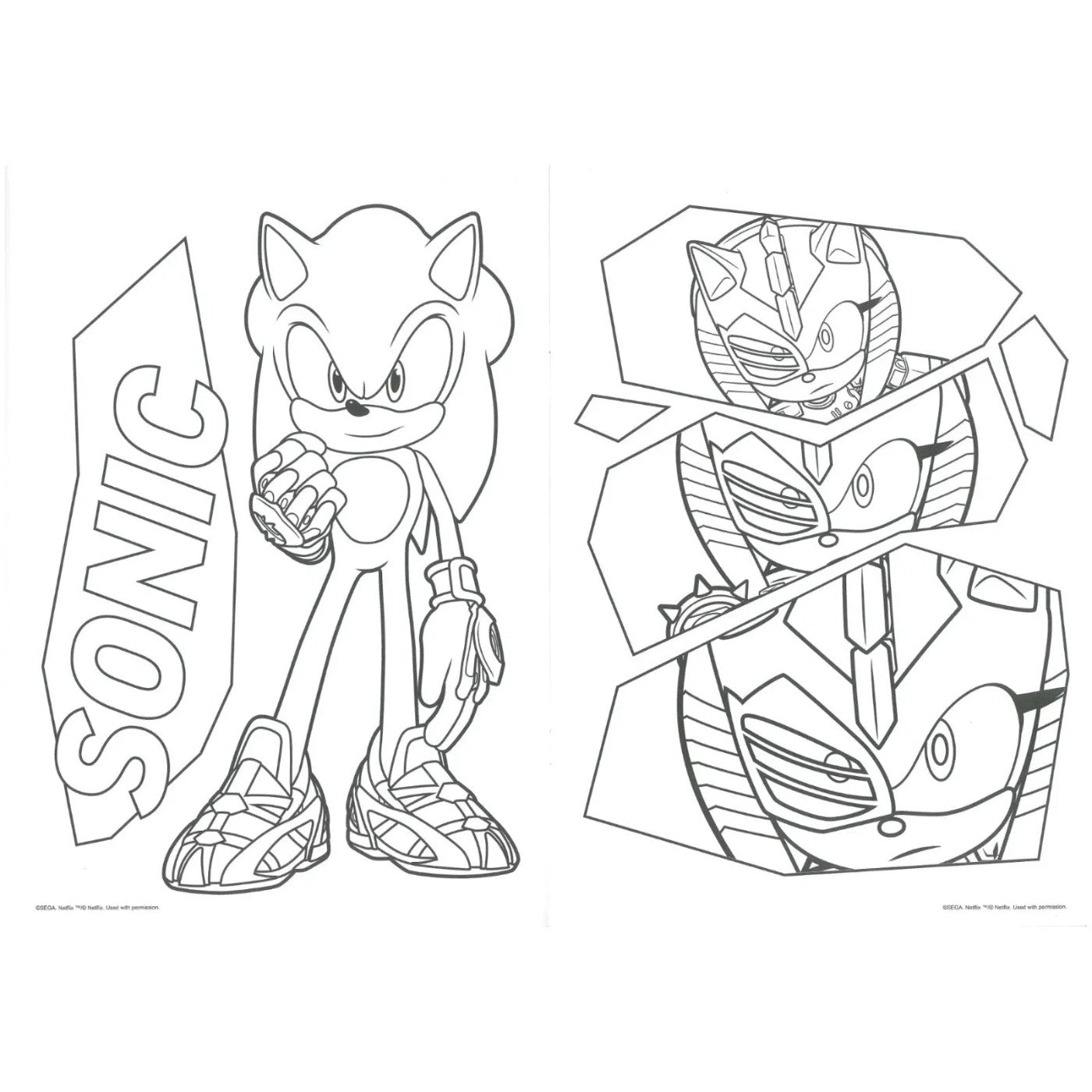 Alligator Sonic Prime Colouring Book Alligator Sonic Prime Colouring Book