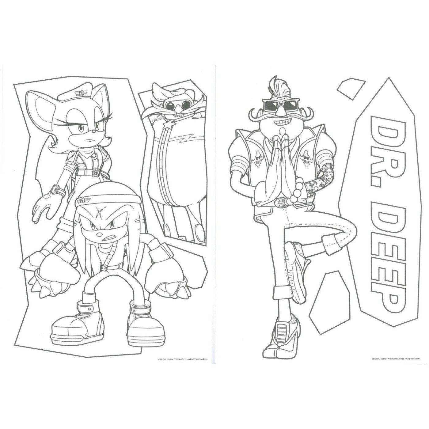 Alligator Sonic Prime Colouring Book Alligator Sonic Prime Colouring Book
