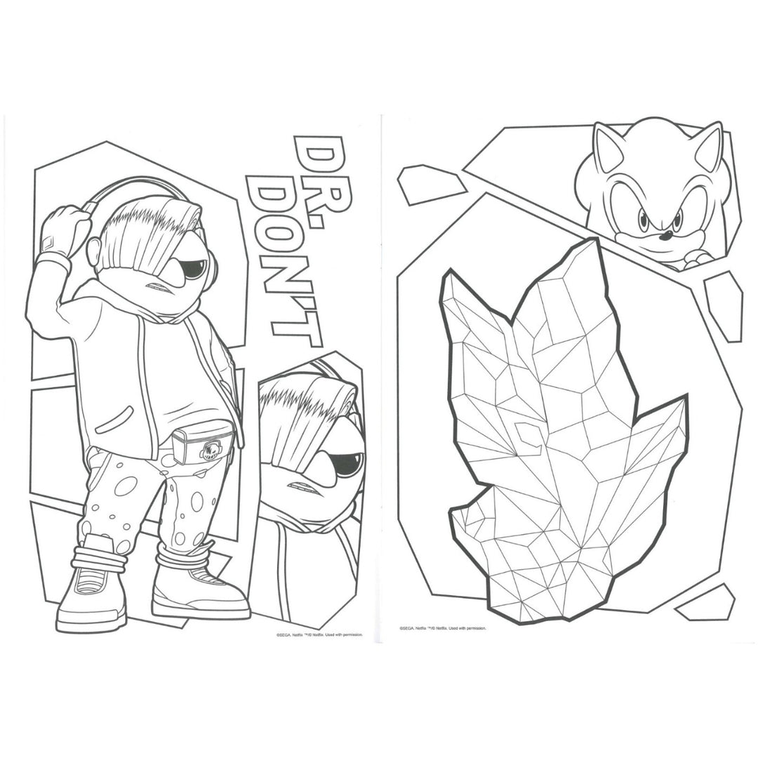 Alligator Sonic Prime Colouring Book