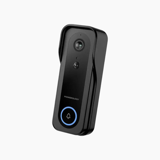 Powerology IP65 265GB 3MP Infrared Smart Camera Doorbell 5200mAh with Voice