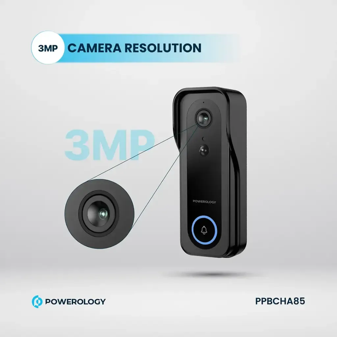Powerology Smart Camera Doorbell - HUNA