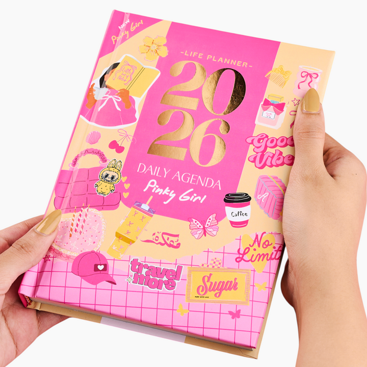 Pinky Girl Agenda Gift Set 2026