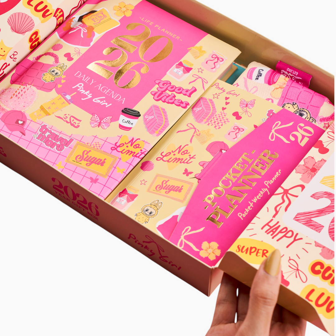 Pinky Girl Agenda Gift Set 2026