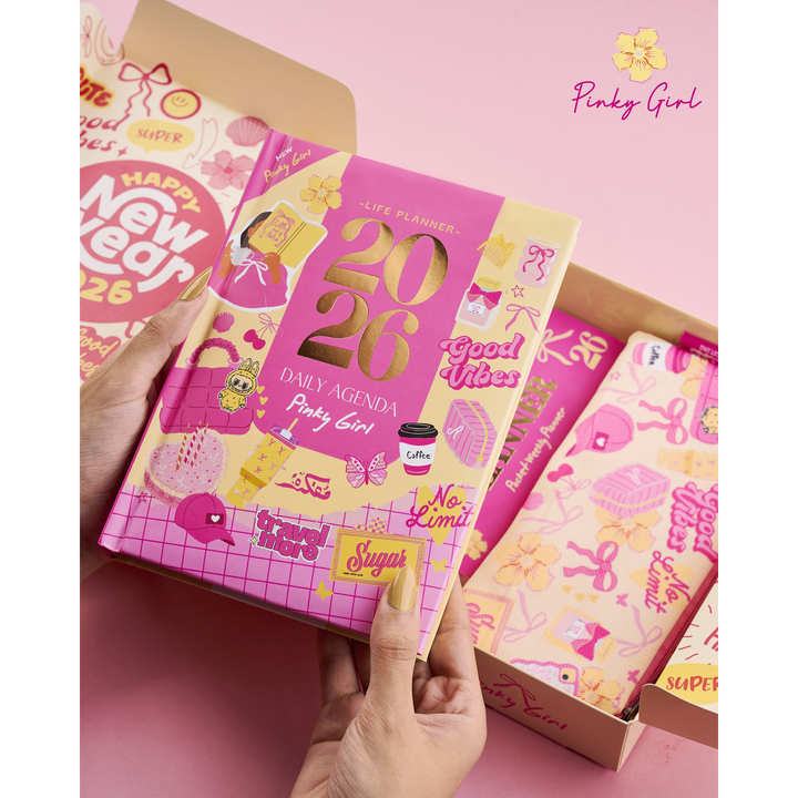 Pinky Girl Agenda Gift Set 2026
