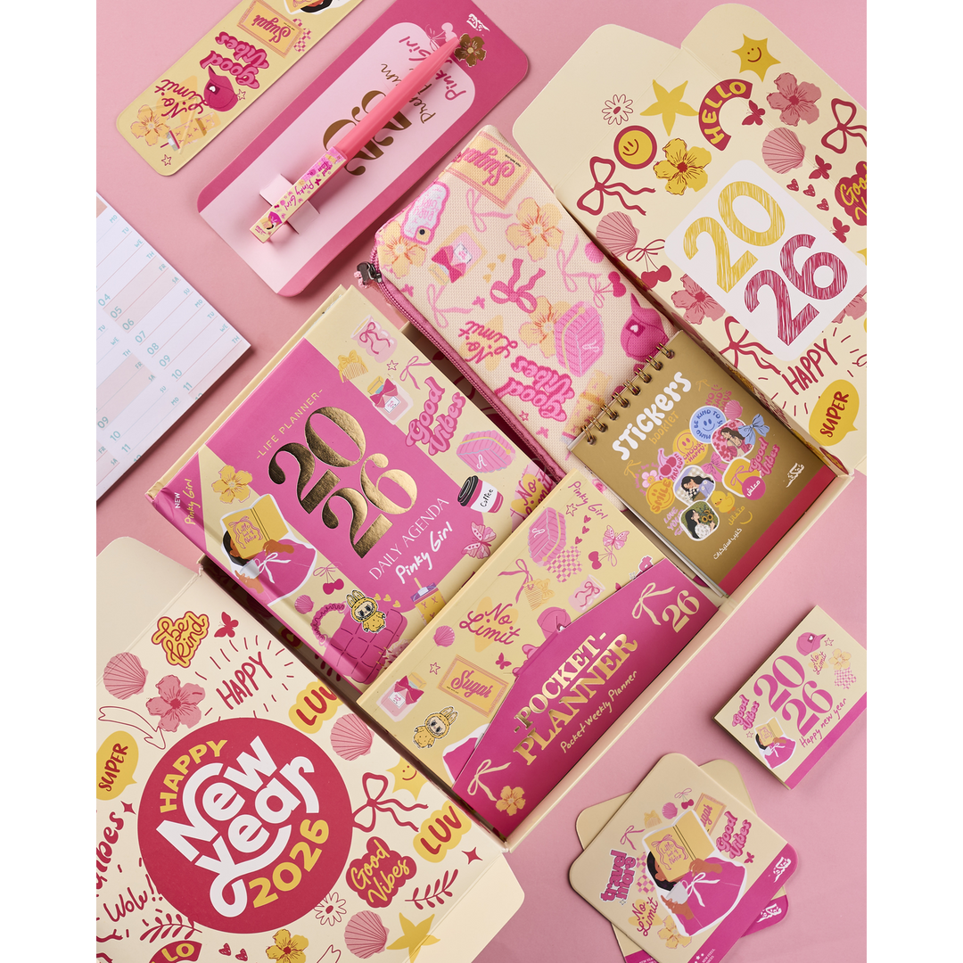 Pinky Girl Agenda Gift Set 2026