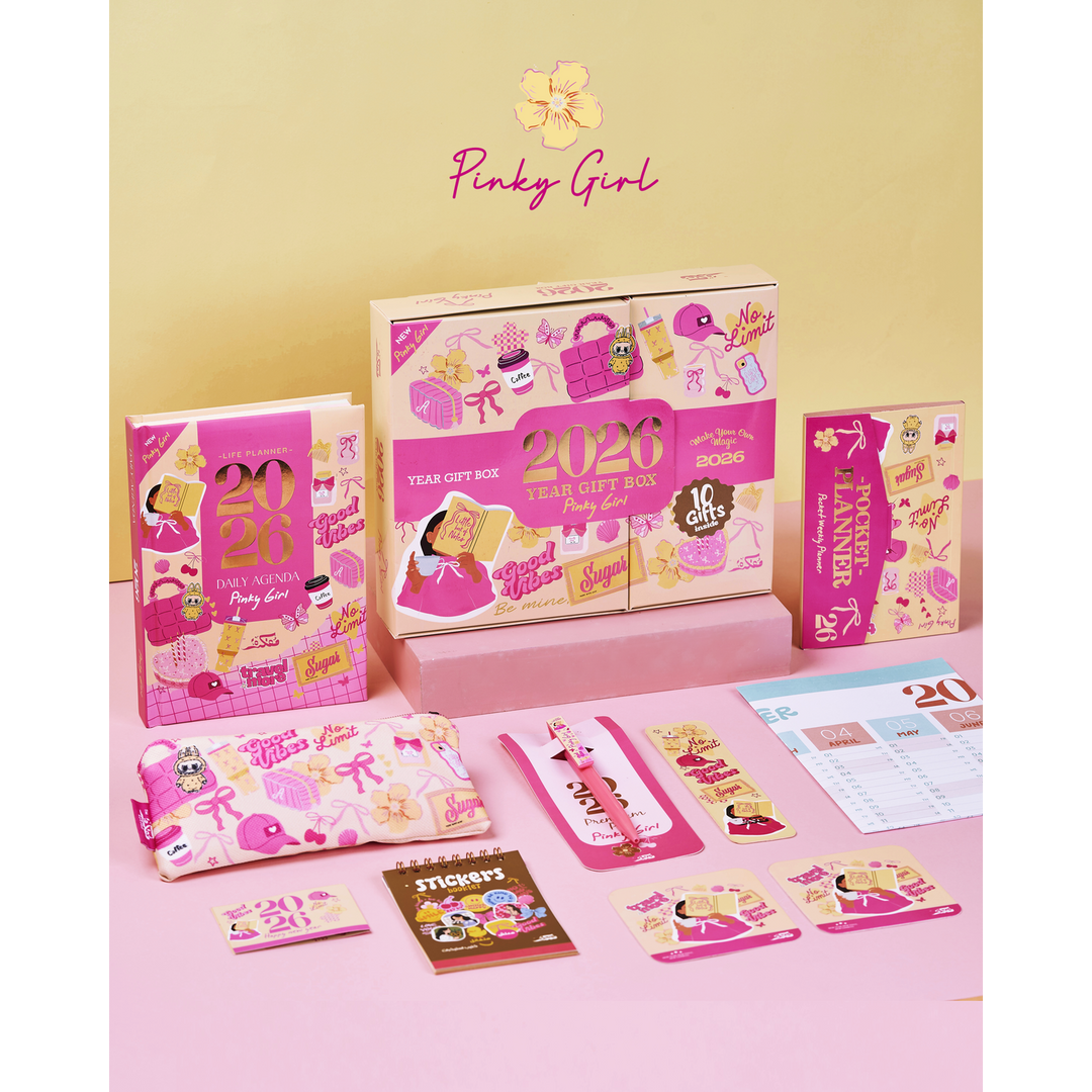 Pinky Girl Agenda Gift Set 2026