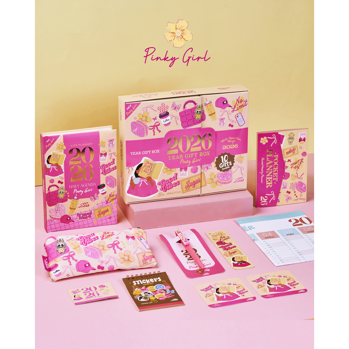 Pinky Girl Agenda Gift Set 2026