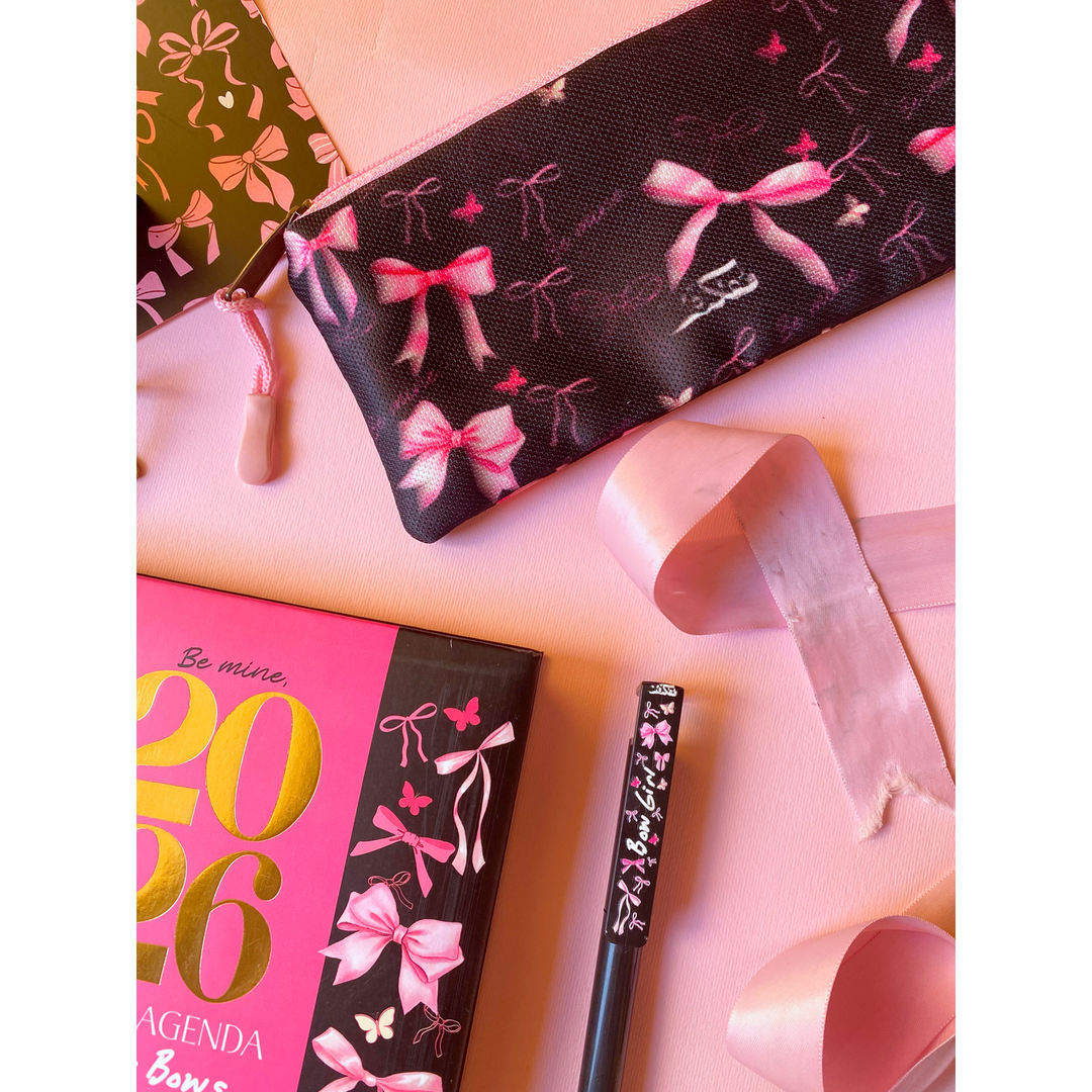 Pink Bows Agenda Gift Set 2026