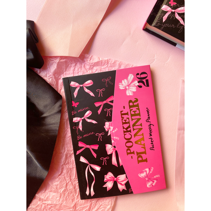 Pink Bows Agenda Gift Set 2026