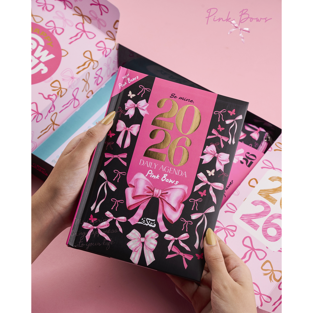 Pink Bows Agenda Gift Set 2026