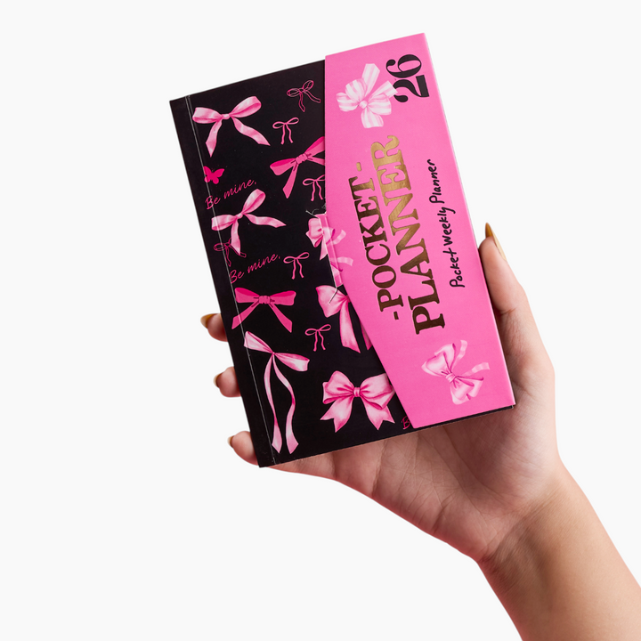 Pink Bows Agenda Gift Set 2026