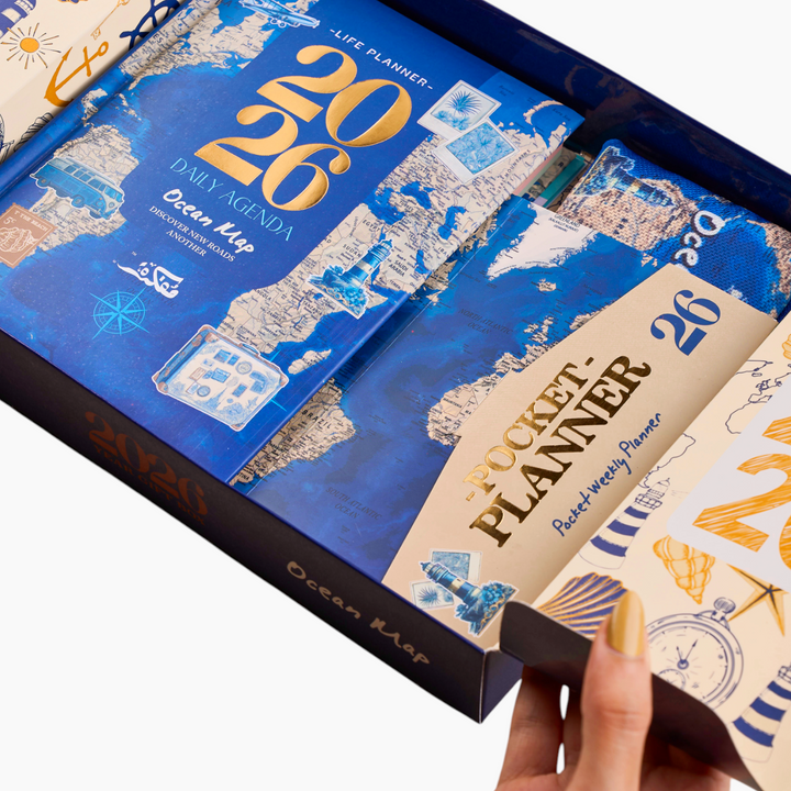 Ocean Map Agenda Gift Set 2026