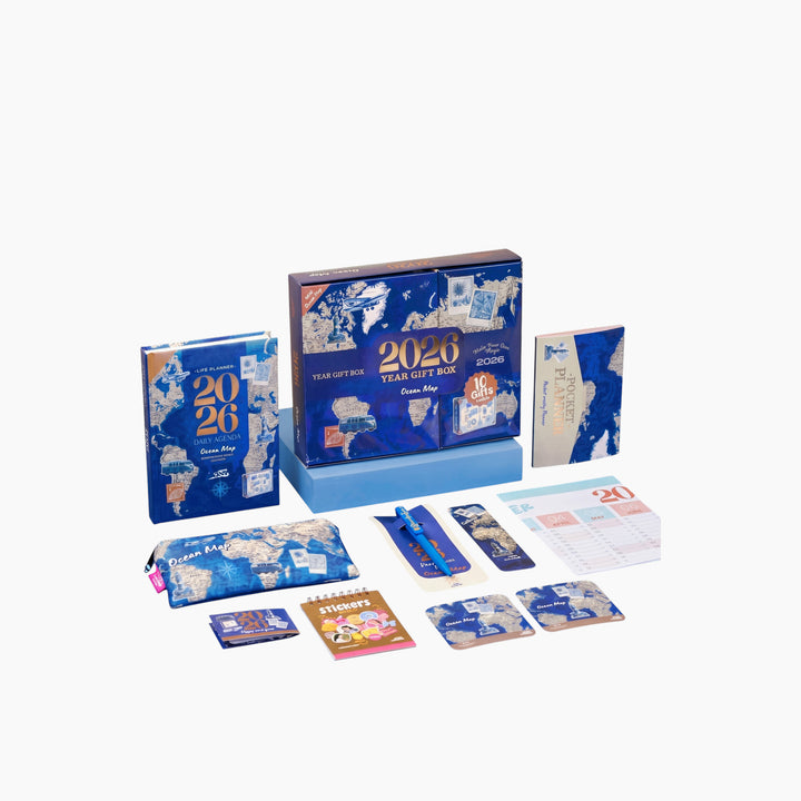Ocean Map Agenda Gift Set 2026