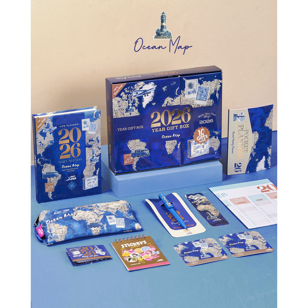 Ocean Map Agenda Gift Set 2026