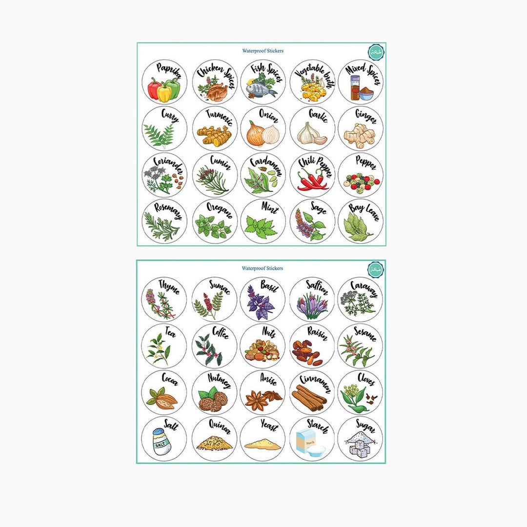 Tob3a Spices Labels Labels - HUNA