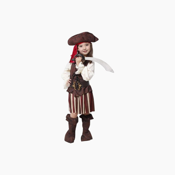 Candever Girls Pirate Captain Jack Sparrow Costume Hat Child Pirates Of The Caribbean Costume