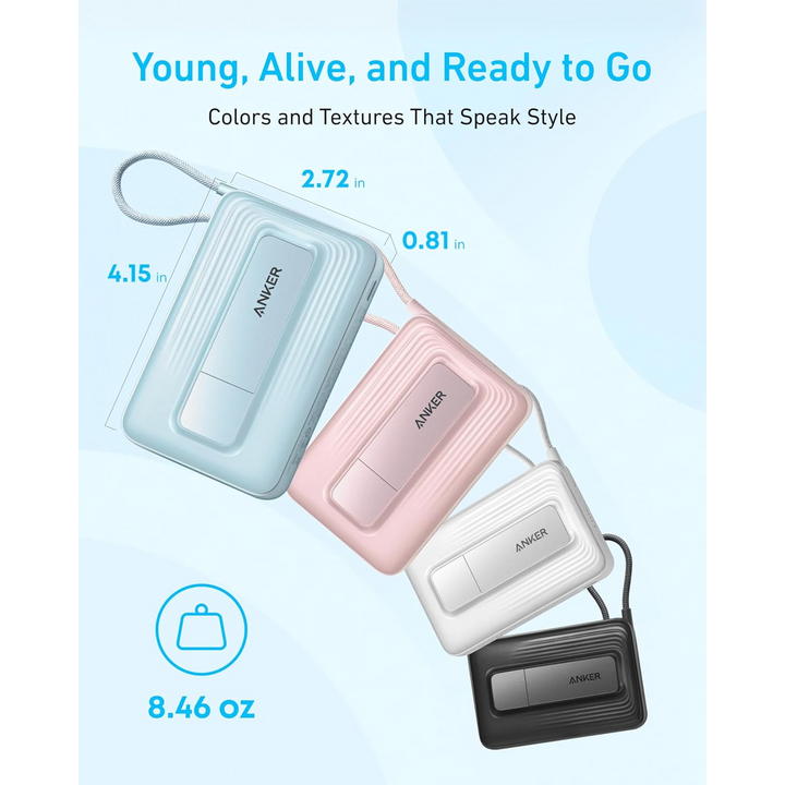 Anker Power Bank Zolo Built-In USB-C Cabl