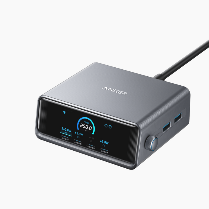 Anker Prime Charger Silver  6 Ports