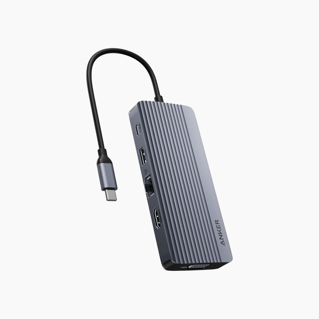 Anker USB-C Hub Dual Display Gray
