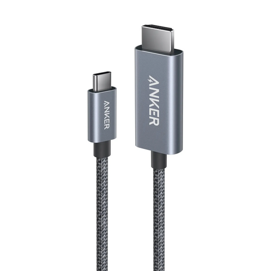 كابل أنكر نانو USB-C إلى HDMI (طول 6 أقدام، دقة 4K، مضفر) أسود