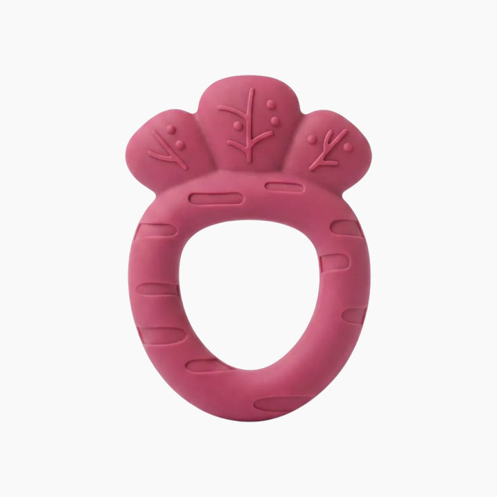 Ababy Silicone Carrot Teether Easy Grip Textured Baby Teething Toy 4 Months Plus