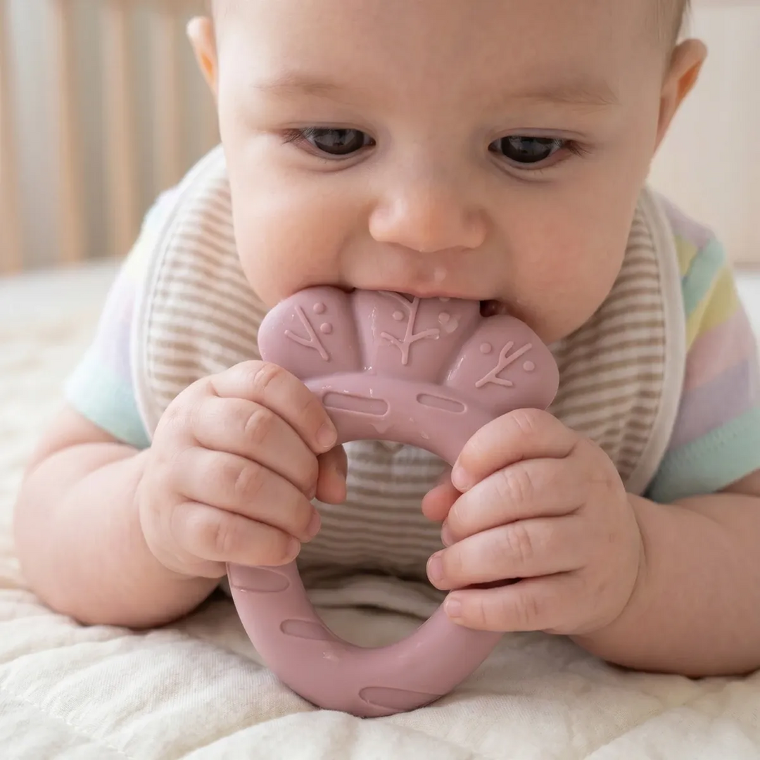 Ababy Silicone Carrot Teether Easy Grip Textured Baby Teething Toy 4 Months Plus