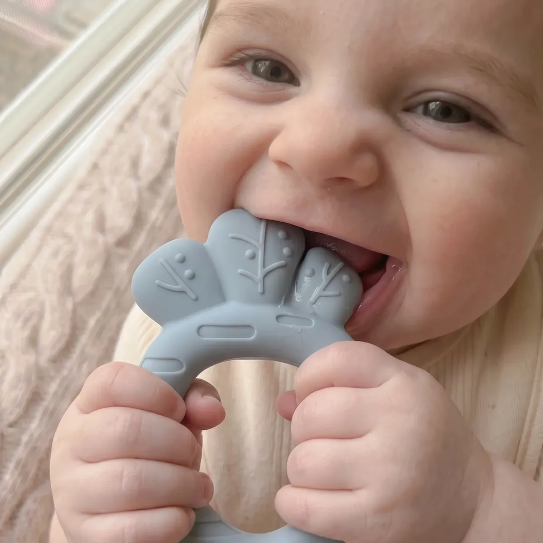 Ababy Silicone Carrot Teether Easy Grip Textured Baby Teething Toy 4 Months Plus