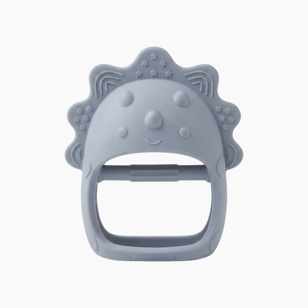 Ababy Silicone Dino Hand Grip Teether Easy Hold Textured Teething Toy 4 Months Plus