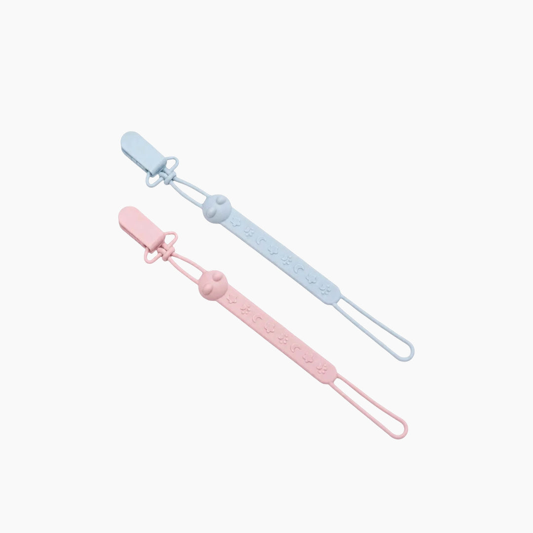 Ababy Full Silicone Cat Pacifier Holder Dual Loop Washable Holder For Compatible Pacifiers And Teethers
