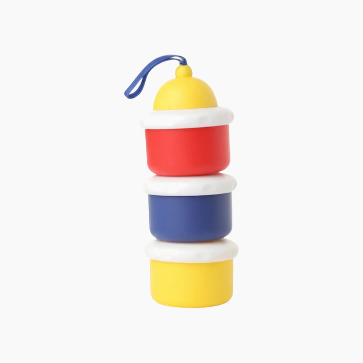 Ababy Three Layer Milk Powder Container Stackable Formula Compartments With Pouring Outlets And Carry Handle