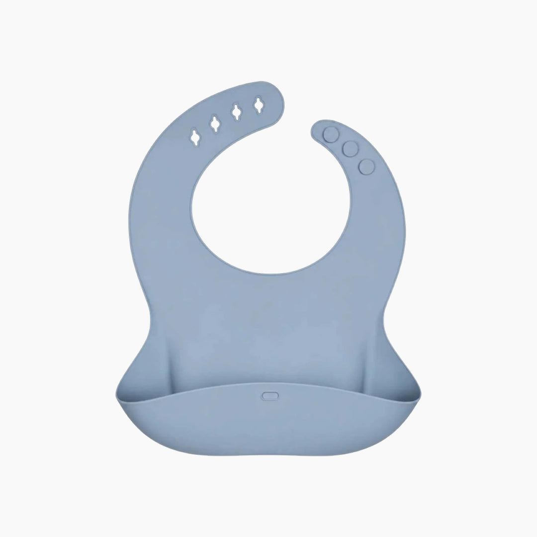 Ababy Waterproof Silicone Baby Bib Adjustable Neck With Wide Food Catching Pocket 1 Piece