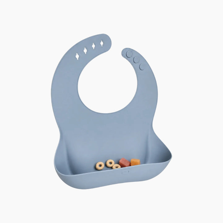 Ababy Waterproof Silicone Baby Bib Adjustable Neck With Wide Food Catching Pocket 1 Piece