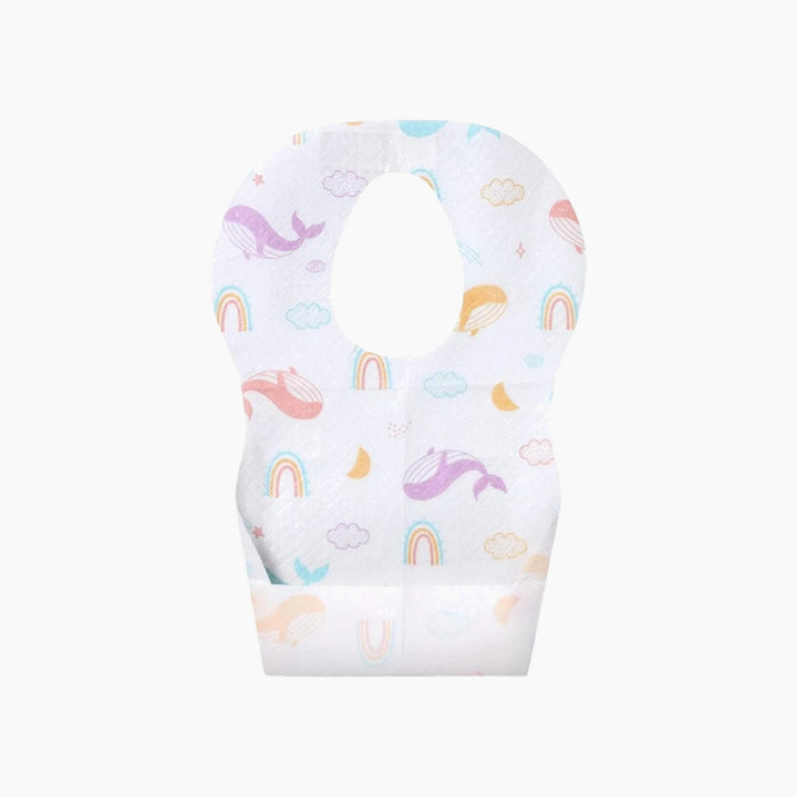Ababy Disposable Baby Bibs Individually Packed Protective Backing And Food Pocket 20 Pieces