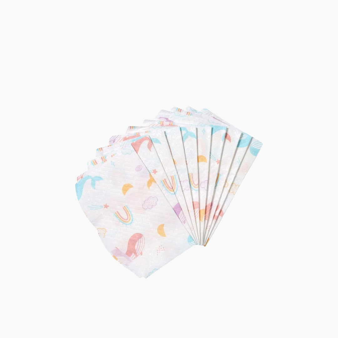 Ababy Disposable Baby Bibs Individually Packed Protective Backing And Food Pocket 20 Pieces