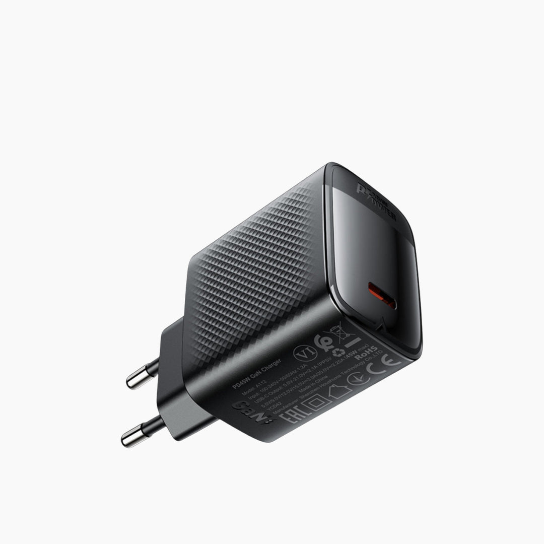 ACEFAST A112 45W USB-C fast charger adapter with EU plug