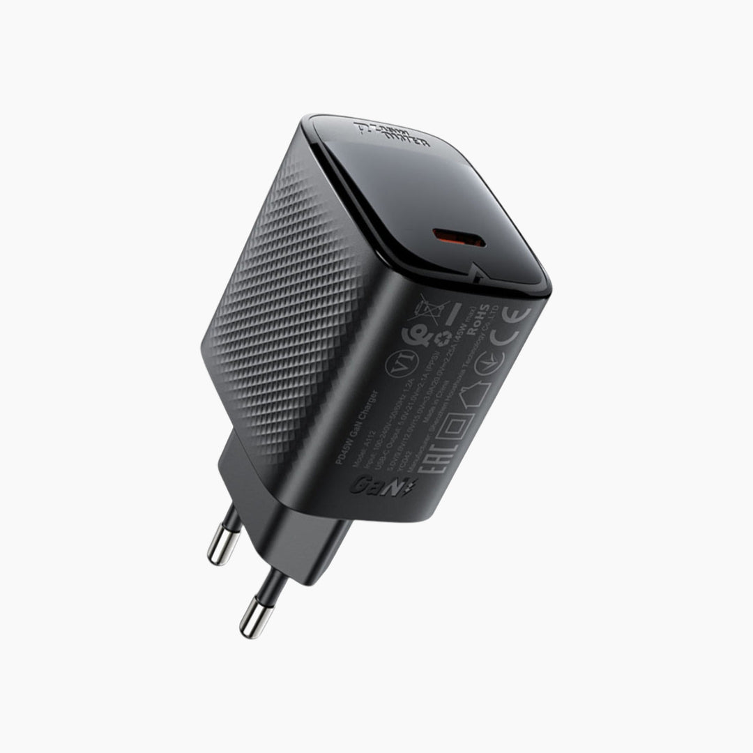 ACEFAST A112 45W USB-C fast charger adapter with EU plug