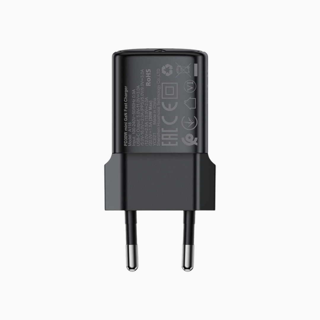 ACEFAST A118 30W GaN PD fast charge wall charger with EU plug
