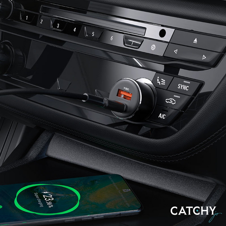 ACEFAST B12 Car Charger USB-C +USB-A (60W)
