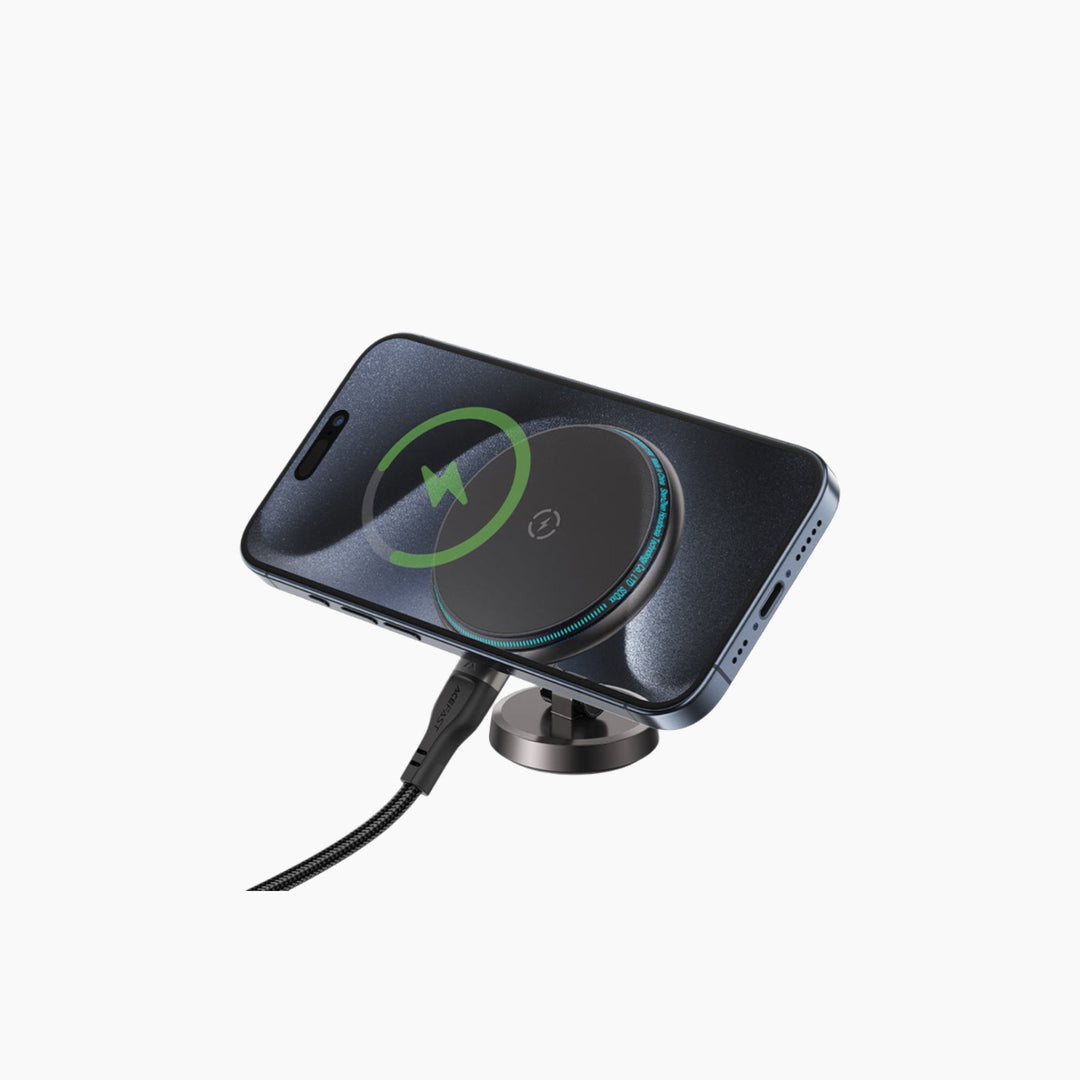 ACEFAST D30 magnetic car wireless charger with LED light
