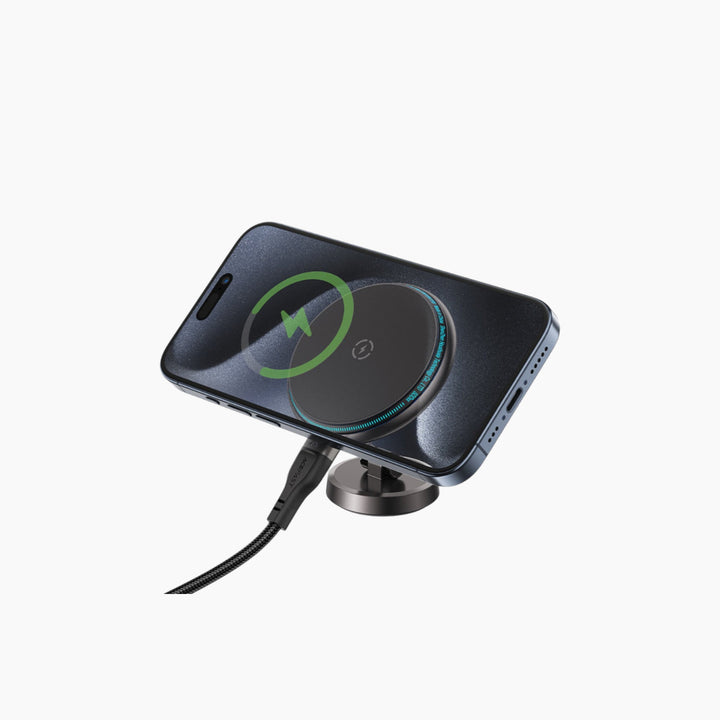 ACEFAST D30 magnetic car wireless charger with LED light