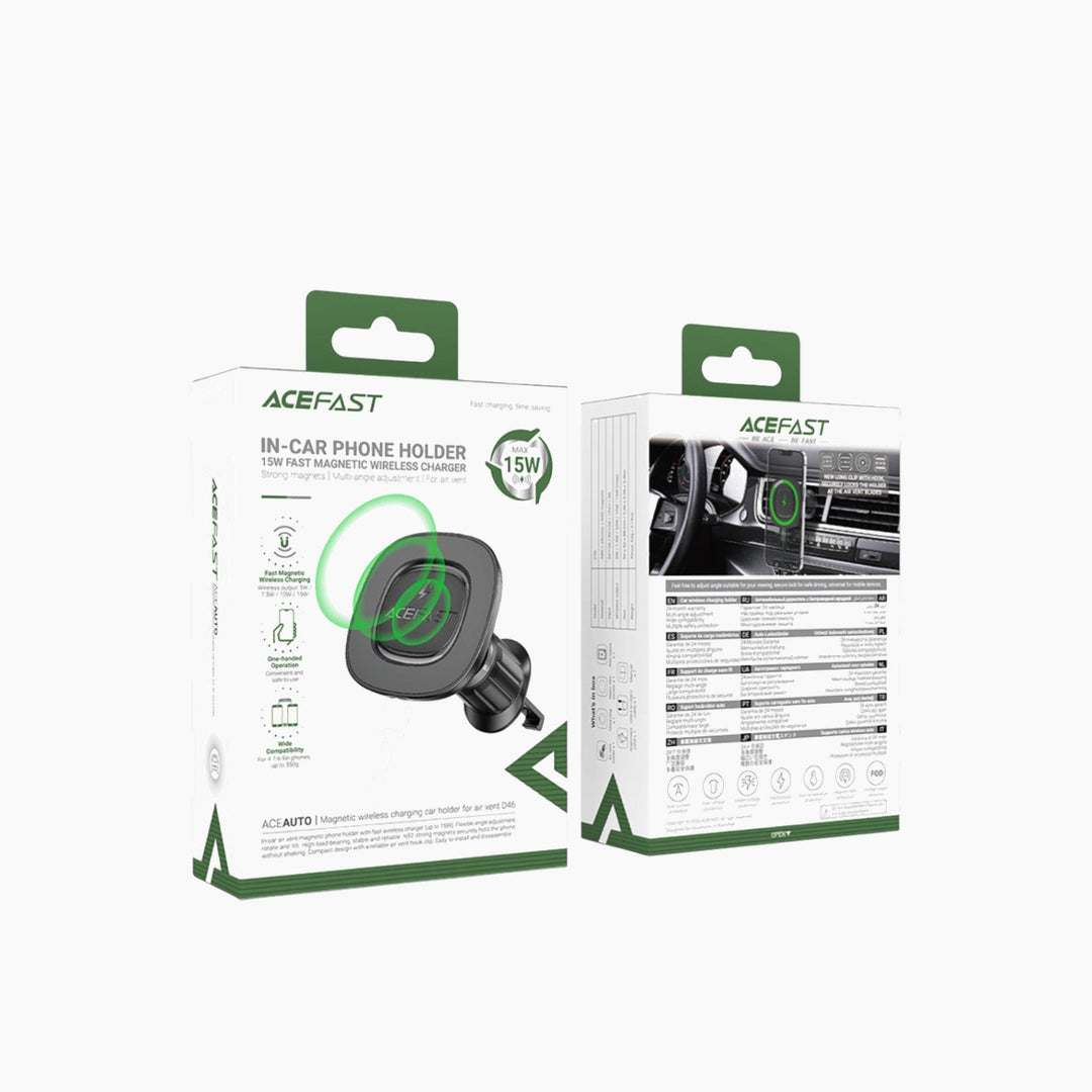 ACEFAST D46 Fast Wireless Charger Magnetic Car Holder